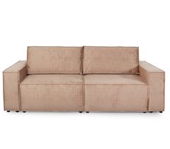 Прямой диван "Тулон 2" тик-так коричневый (вариант 3)